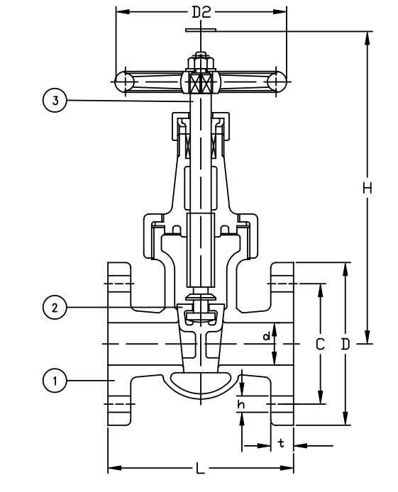 JIS F7367 Marine Cast Iron Gate Valve